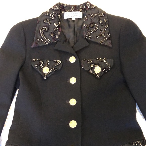 Black Blazer with Gold Buttons - Italy - Picture 4 of 16